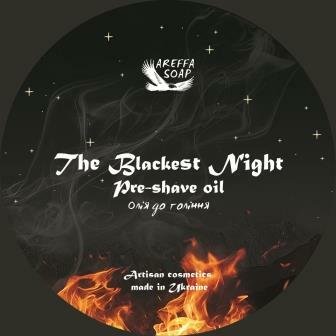 The Blackest Night preshave oil