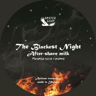 The Blackest Night aftershave milk